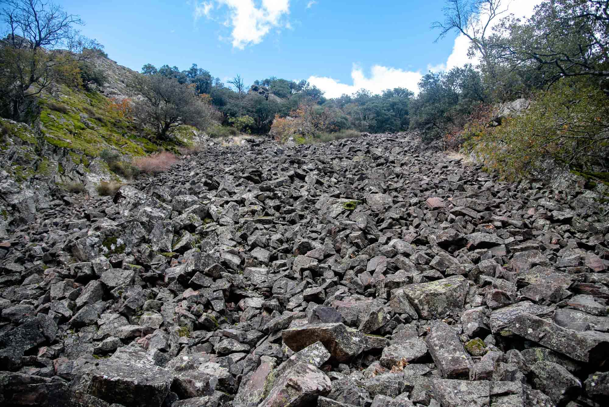 Pedriza en el boquerón gelifracción