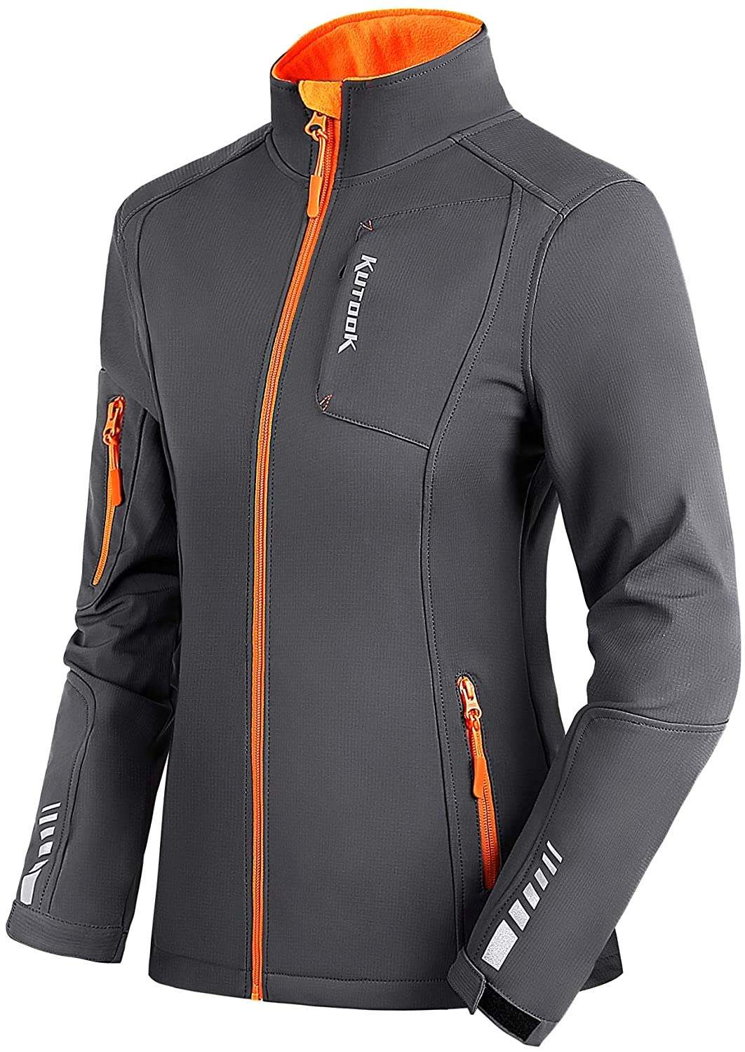 KUTOOK Chaqueta Softshell Invierno para Mujer Ropa Resistente Al Agua y Al Viento con Forro Polar para Trekking Senderismo Montaña Carrera Esquí y Diario En La Cuidad